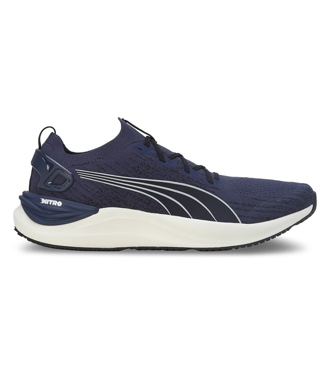 Puma Men's Electrify NITRO 3 Knit Blue Running Shoes