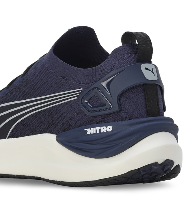 Puma Men's Electrify NITRO 3 Knit Blue Running Shoes