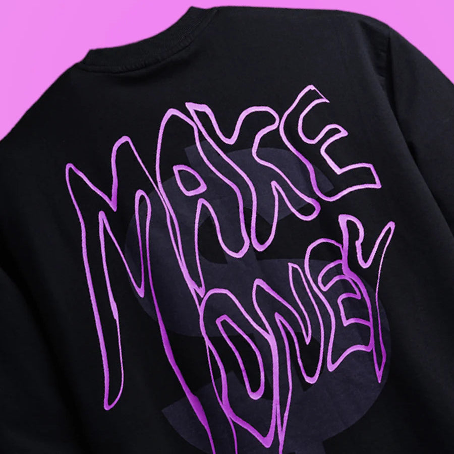 “MAKE MONEY” Oversized Tee – Hustle in Style - PERFÝ