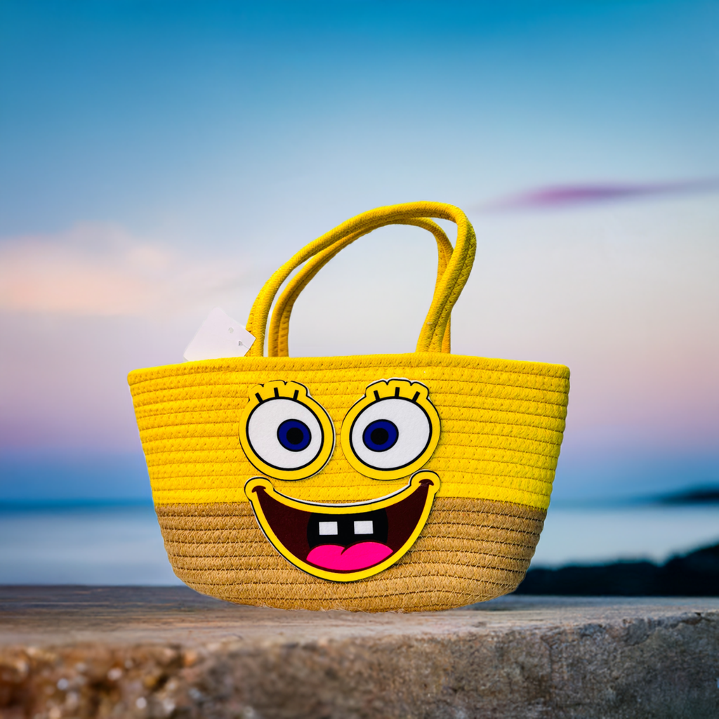 Eco-Friendly SpongeBob Beach Bag – Stylish Spacious Tote