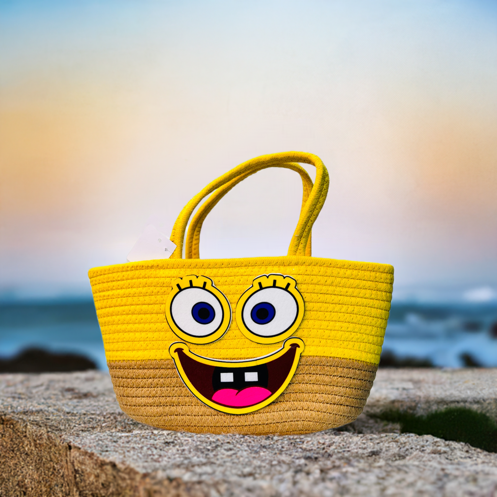 Eco-Friendly SpongeBob Beach Bag – Stylish Spacious Tote